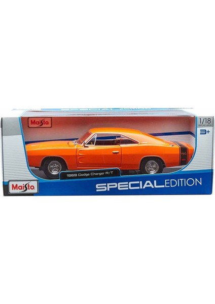 Maıs 31387 1969 Dodge Charger Rt 1: 18 Model Araba -Necotoys