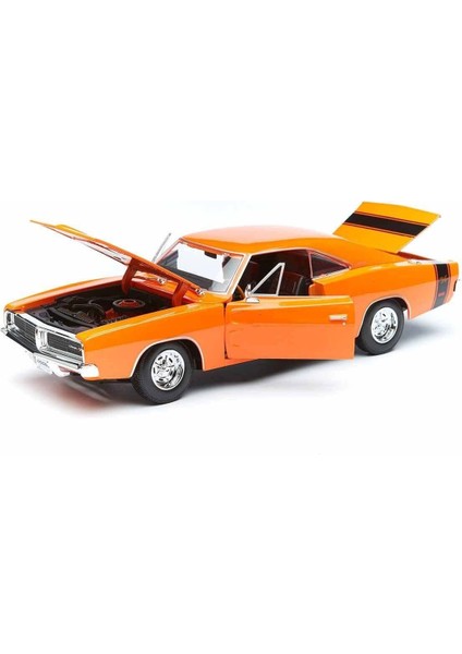 Maıs 31387 1969 Dodge Charger Rt 1: 18 Model Araba -Necotoys modelleri