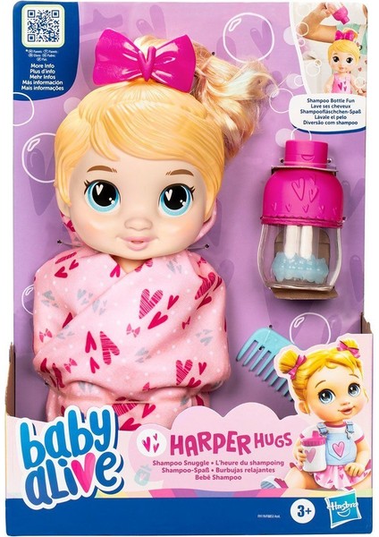 F9119 Baby Alive Şampuan Sevgisi Sarışın Bebek +3 Yaş