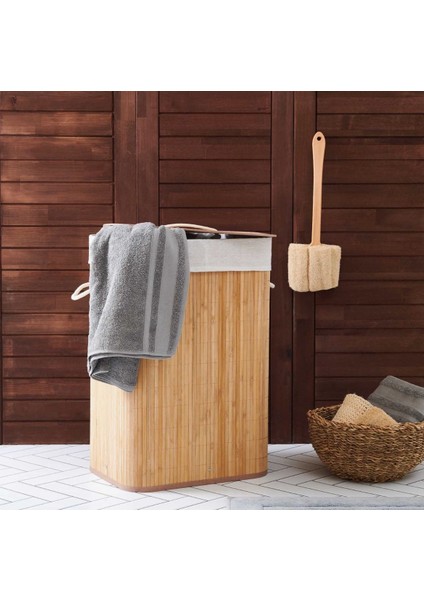 Bambu Çamaşır Sepeti – 60LT