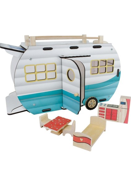 ÇG95 Ahşap Karavan Turkuaz -Okutan