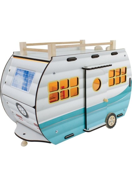 ÇG95 Ahşap Karavan Turkuaz -Okutan modelleri