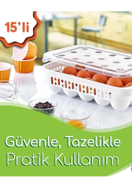 15 Bölmeli Yumurta Kabı -AK680