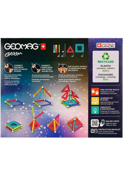 0534 Parıltı Manyetik Çubuklar 22 Parça