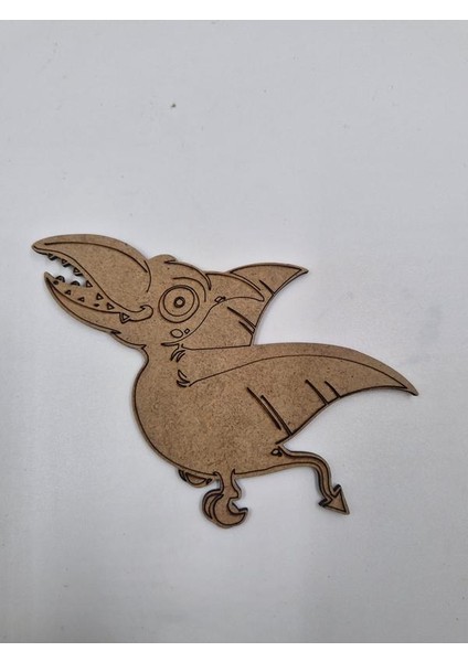 5 Adet Sevimli Dinozor Model 5 Ahşap Boyama Okul Diy Etkinlik Aktivite Sanat 15 cm x 10 cm