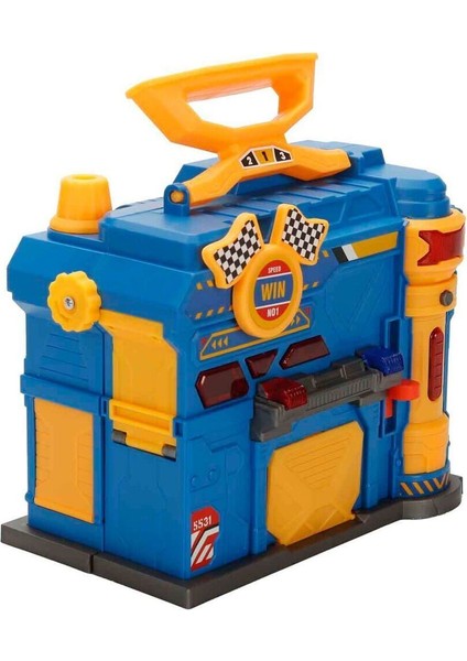 4539 Maxx Wheels Sesli ve Işıklı Garaj Seti Inşaat Garajı -Sunman