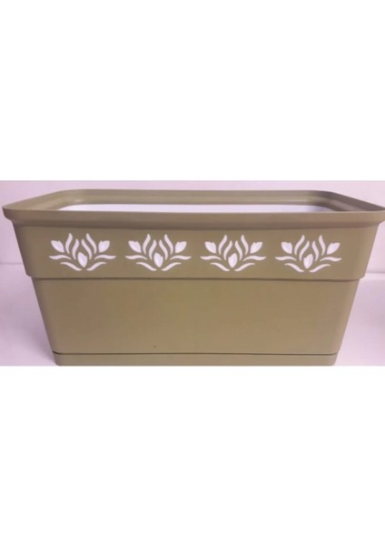 30 Cm Uzunluğunda Çift Renkli Balkon Saksı -AK637