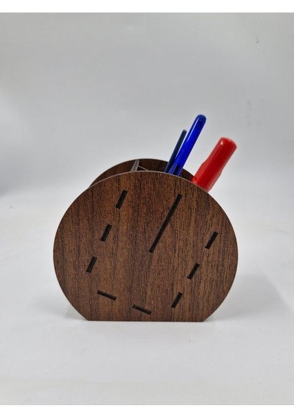 Ahşap Masaüstü Dört Gözlü Kalemlik Organizer No2