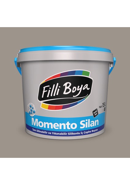 Momento Silan Silikonlu Iç Cephe Boyası 15 L Sofistike Gri