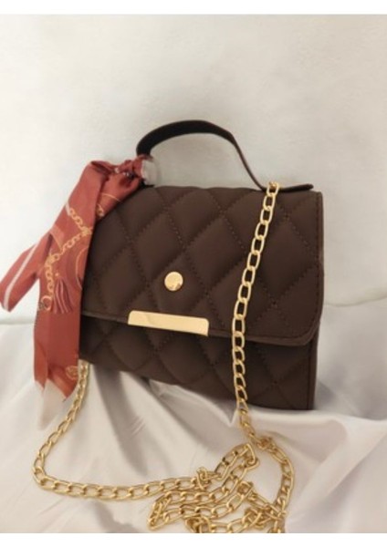 Kadın Fularlı Kapitone Desen El ve Omuz Çanta fiyatları