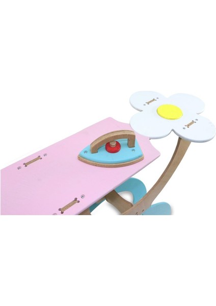 1038 Ahşap Ütü Masası Seti -Lulubere Oyuncak