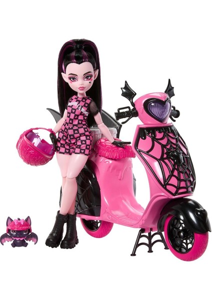 JDR61 Monster High Vamptastic Scooter Draculaura