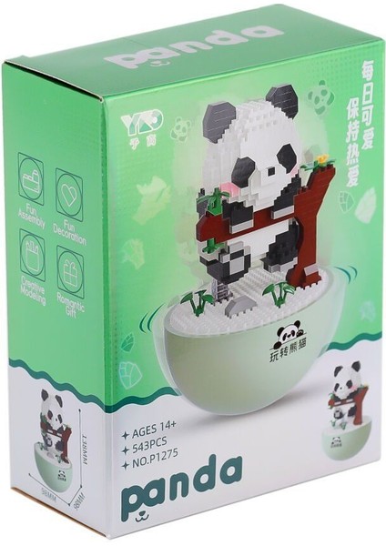 P1275 Panlos Panda 543 Parça Blok Seti -Vagon Life