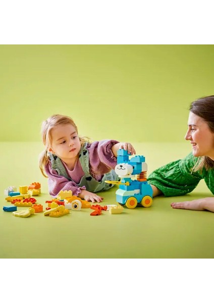 10448 LEGO Duplo 3'ü1 Arada Tekerlekli Hayvanlar 58 Parça +2 Yaş