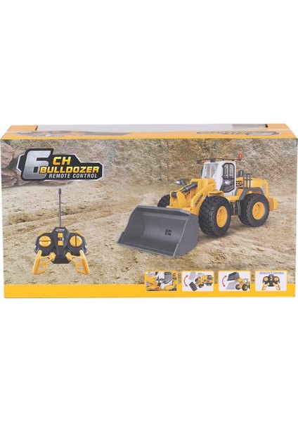 5088 Sun-1:24 Işıklı USB Şarjzlı Uzaktan Kumandalı Buldozer modelleri