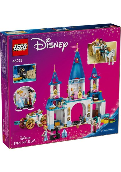 43275 LEGO Disney Prensesi Sindirella'nın Şatosu ve At Taşıyıcı 596 Parça +6 Yaş