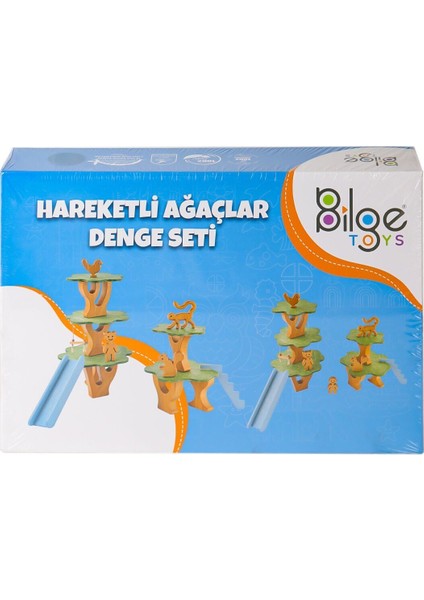 BLG-101 Ahşap Hareketli Ağaçlar Denge Seti