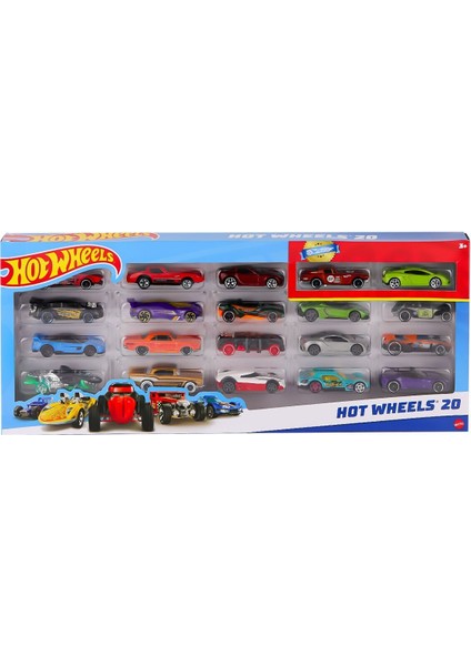 H7045 Hot Wheels 20'li Araba Seti