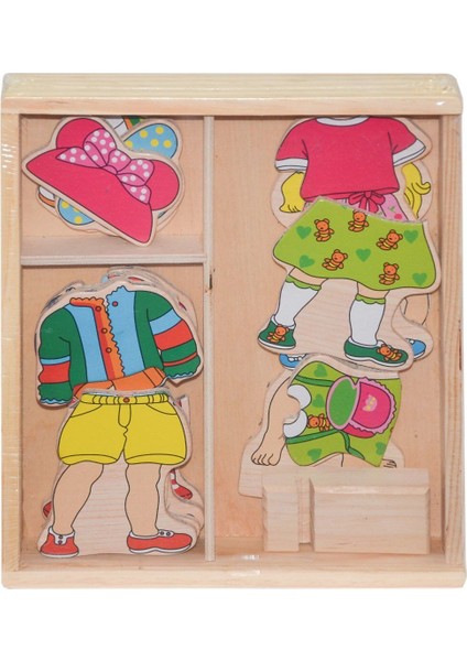 CS-6817 Ahşap Elbise Giydirme Oyunu -Chiva