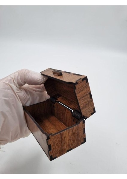 Ahşap Dekoratif Kutu Ceviz Desenli 9 cm x 5 cm x 5 cm fiyatları