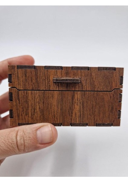 Ahşap Dekoratif Kutu Ceviz Desenli 9 cm x 5 cm x 5 cm modelleri