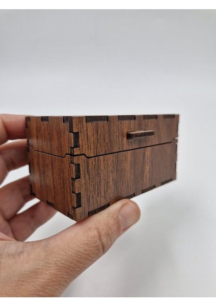 Ahşap Dekoratif Kutu Ceviz Desenli 9 cm x 5 cm x 5 cm fırsatları