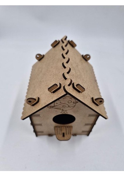 10 Adet Desenli Ahşap Kuş Yuvası Evi Boyanabilir (Etkkinlik Için) 16 cm x 13 cm x 12 cm indirimleri