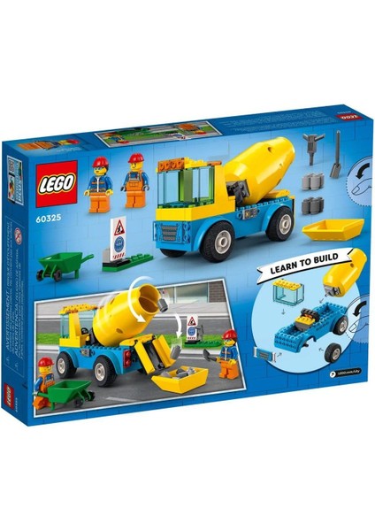 60325 LEGO City - Beton Mikseri 85 Parça +4 Yaş fırsatları