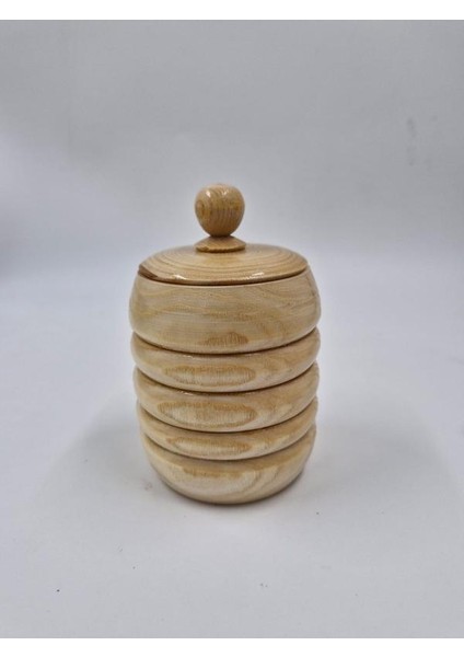 Ahşap Kavanoz 10 cm x 7 cm