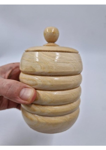 Ahşap Kavanoz 10 cm x 7 cm fiyatları
