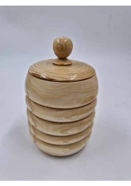 Ahşap Kavanoz 10 cm x 7 cm