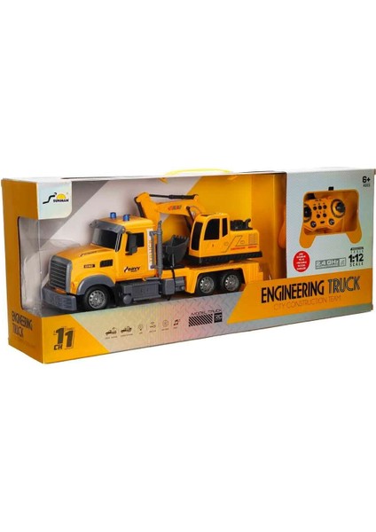 5093 Sun-Rst-Rc Iş Makinesi 1 12 Inşaat Ff Ses Işık 3 7V USB 2 4 Ghz