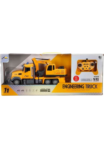 5093 Sun-Rst-Rc Iş Makinesi 1 12 Inşaat Ff Ses Işık 3 7V USB 2 4 Ghz