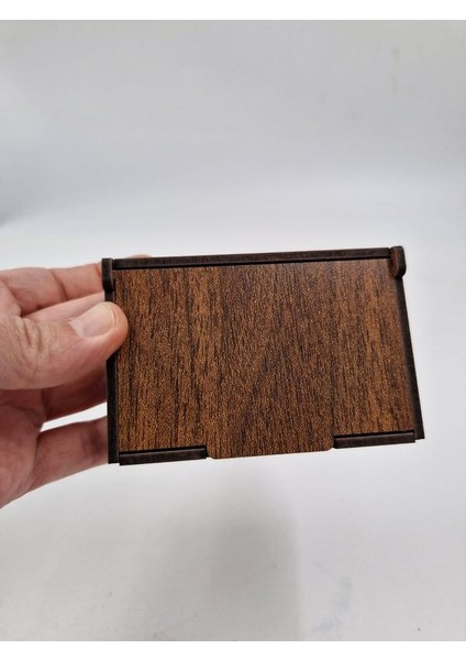 Ahşap Dekoratif Kutu 9 cm x 6 cm x 2,5 cm