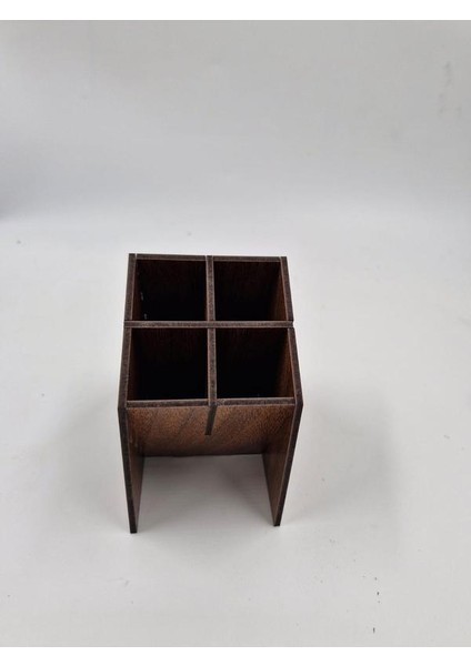 Ahşap Masaüstü Dört Gözlü Kalemlik Organizer fiyatları