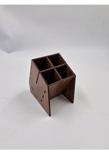 Ahşap Masaüstü Dört Gözlü Kalemlik Organizer indirimleri