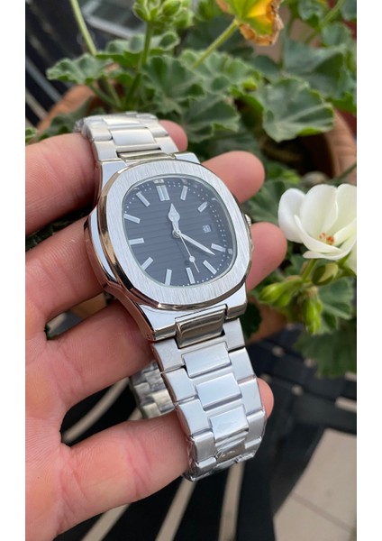 Patek Phılıppe Kare Kadran Çelik Kordon Erkek Kol Saati Eşref Tek Model Yeni Sezon Vıp Model Quartz modelleri