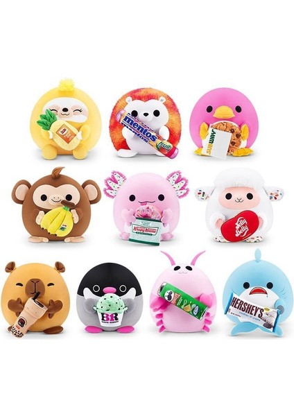 5UA02000 Snackles Aburcubur Surpriz Peluş 12 cm