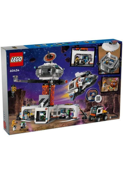 60434 LEGO City Uzay Üssü ve Roket Fırlatma Rampası 1422 Parça +8 Yaş indirimleri