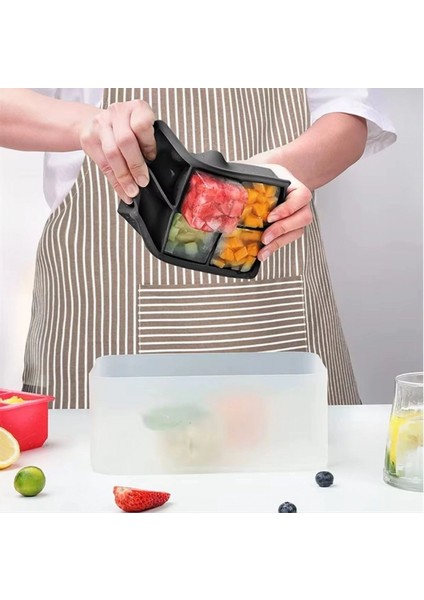 6&amp;apos;lı Xl Küp Şeklinde Silikon Kolay Çıkabilen Buz Kalıbı (4887) modelleri