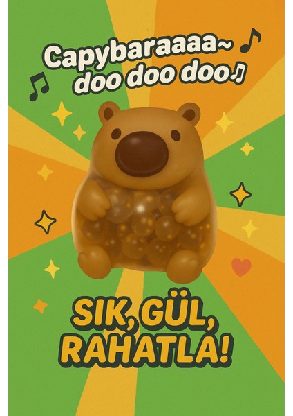 Capybara Go Jel Stres Topu Oyuncak – Esnek, Yumuşak, Kapibara Şekilli Antistres Jel Oyuncak fiyatları