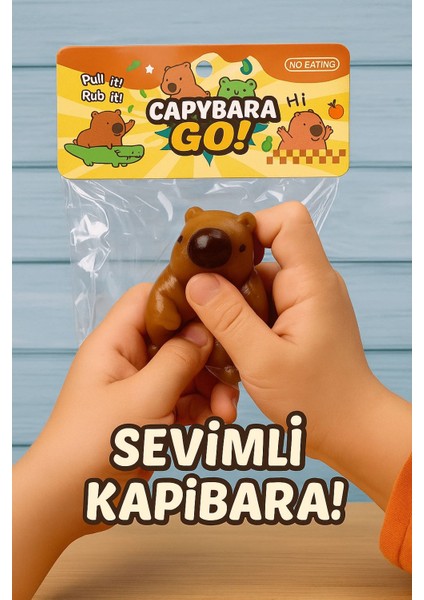 Capybara Go Jel Stres Topu Oyuncak – Esnek, Yumuşak, Kapibara Şekilli Antistres Jel Oyuncak indirimleri