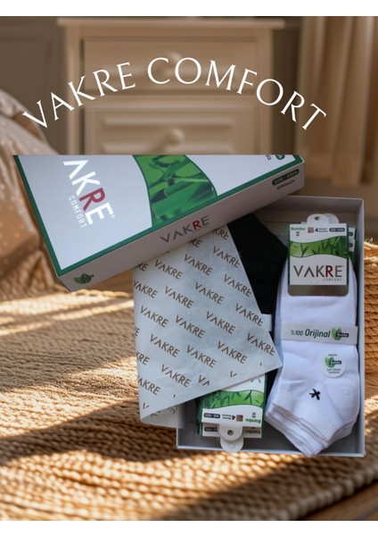 Erkek Comfort Bambu Dikişsiz ve Parfümlü Çorap 12'li