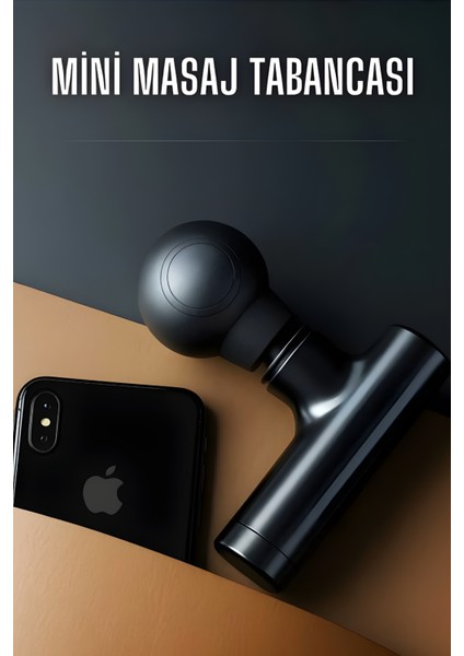 Kablosuz Mini Masaj Tabancası Sessiz Çalışma USB Type-C Şarjlı Kas Gevşetici Taşınabilir Masaj Aleti