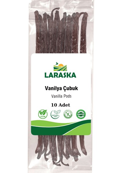 Vanilya Çubuk 10 Adet Doğal Gerçek Vanilya - Vanilla Pods 10QTY