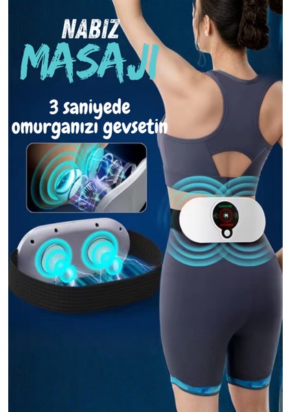 Akıllı Masaj Kemeri – Regl Kemeri- Yağ Yakma Kemeri Sıcak Kompres ve Titreşimli Masaj Cihazı