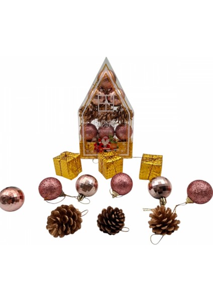 Yılbaşı Süsü 12' Li 10 cm Karışık 12 Adet Set fiyatları
