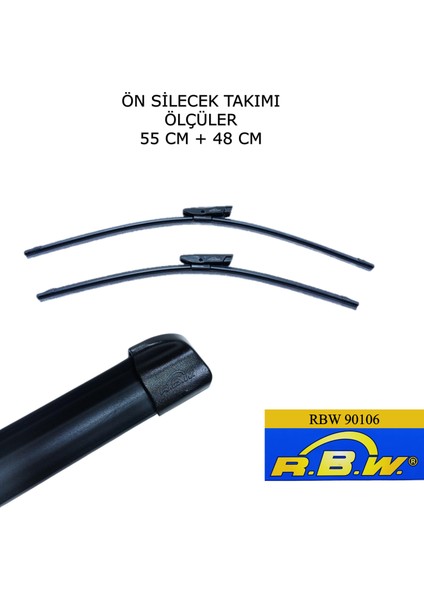 Dacia Sandero Stepway 2 (2015-2020) Ön Silecek Süpürgesi 550MM + 480MM modelleri