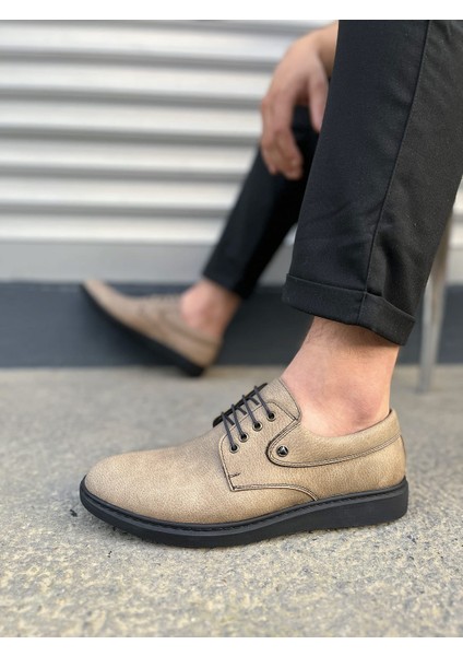 JY0610 Clasico Bağcıklı Cilt Erkek Günlük Klasik Ayakkabı Cst - Gri modelleri