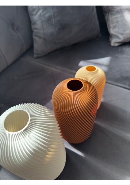 Estorıa 3’lü Dekoratif Vazo Seti – 150 / 180 / 200 mm Modern Salon & Ofis Vazoları indirimleri